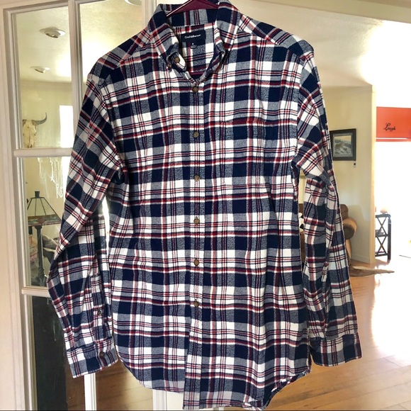 croft & barrow Tops - Flannel Button Down S